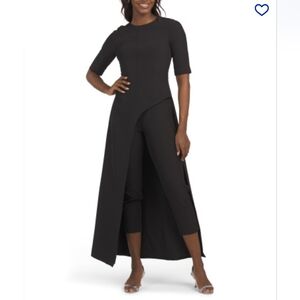Kay Unger Jumpsuit With Asymmetric Skirt